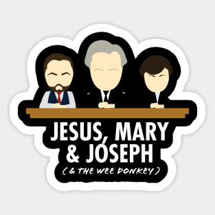 Jesus, Mary, Joseph & the Wee Donkey Sticker